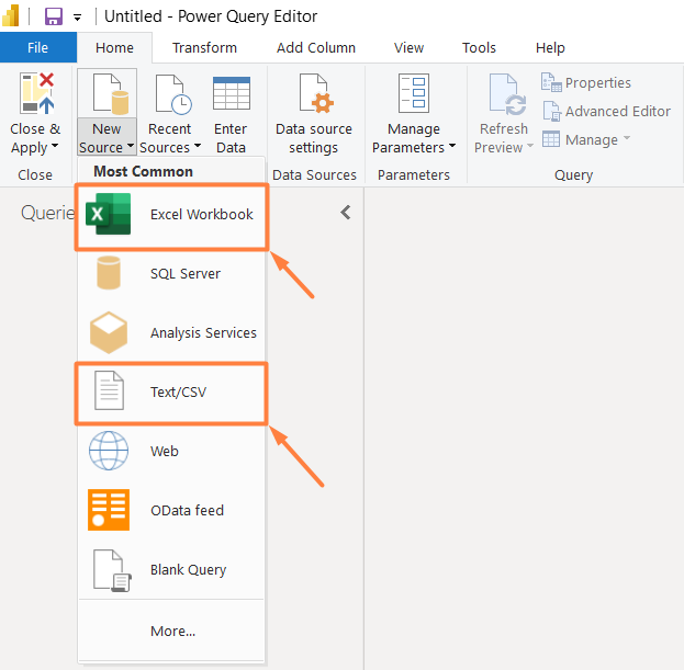 Importing data files