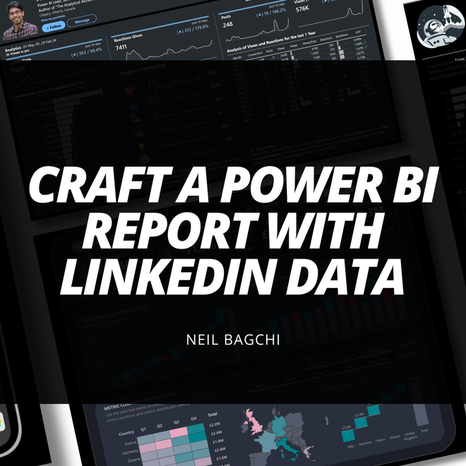 Image of: Crafting a Power BI Report with LinkedIn Data