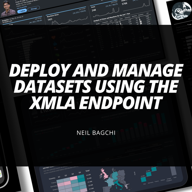 Image of: Deploy and manage datasets using the XMLA endpoint